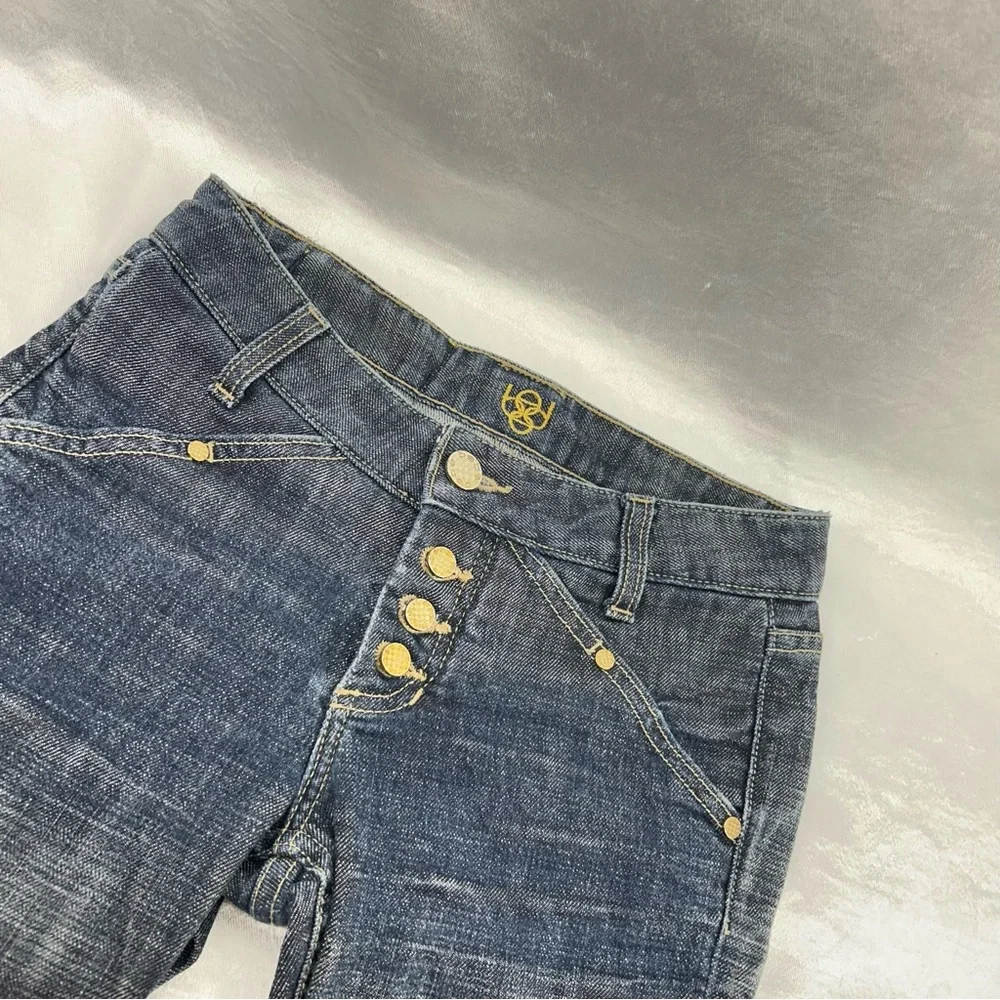 Bebe Vintage Low Rise Blue Jeans Size 27 - Picture 4 of 8